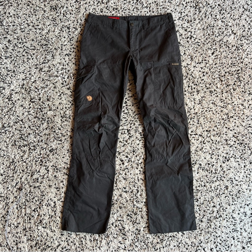 Fjallraven Karla Trousers G-1000 Regular Fit Low Waist Outdoor Hiking Women’s 32